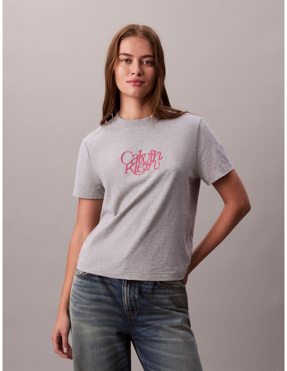 Playera manga corta cuello redondo mujer 4