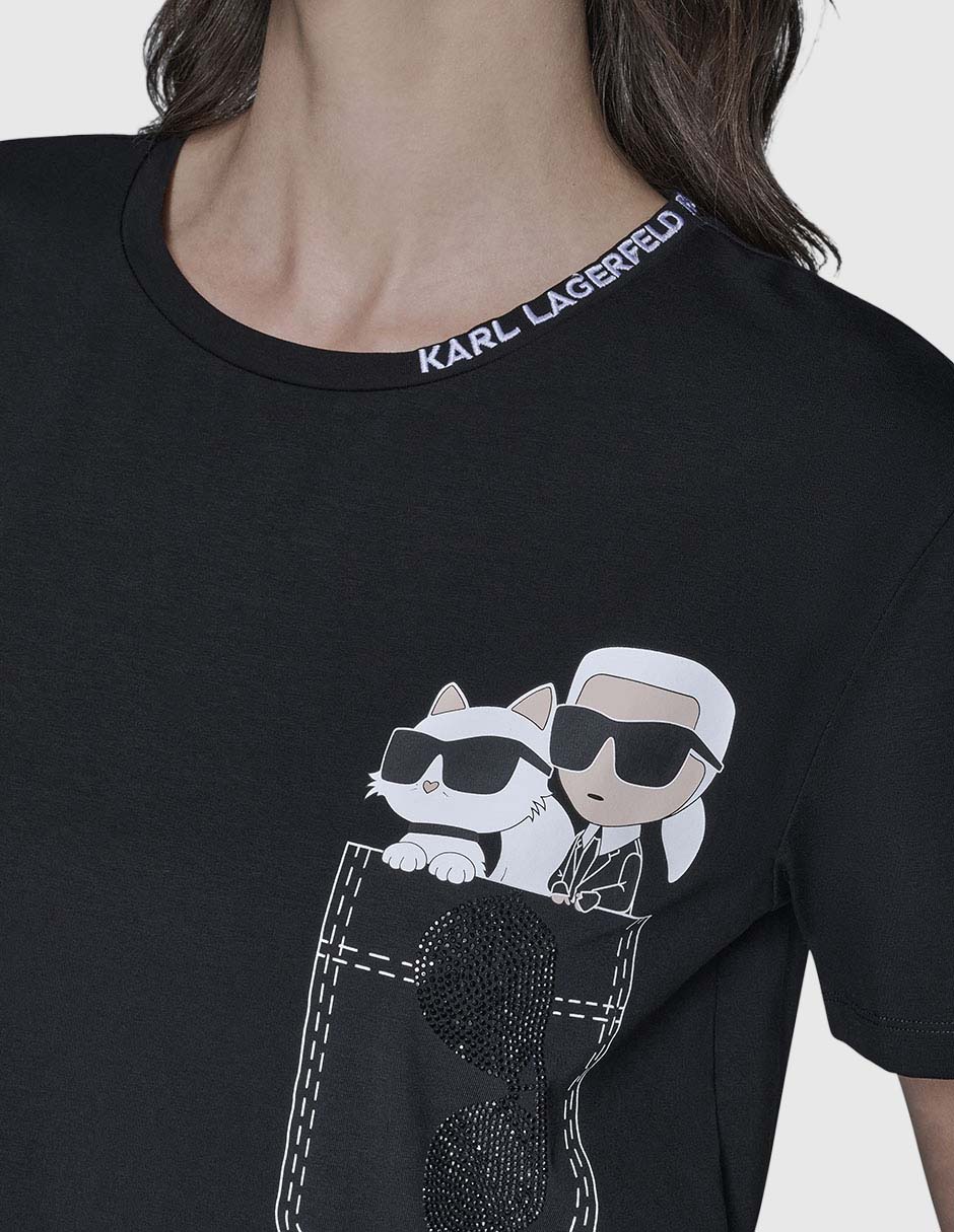 Playera manga corta cuello redondo para mujer 6