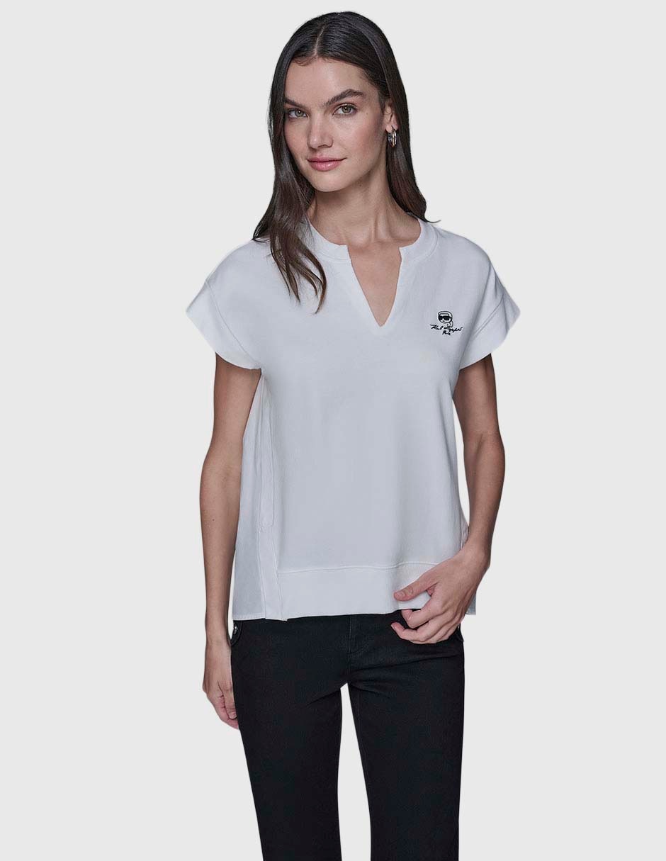 Blusa manga corta para mujer 8