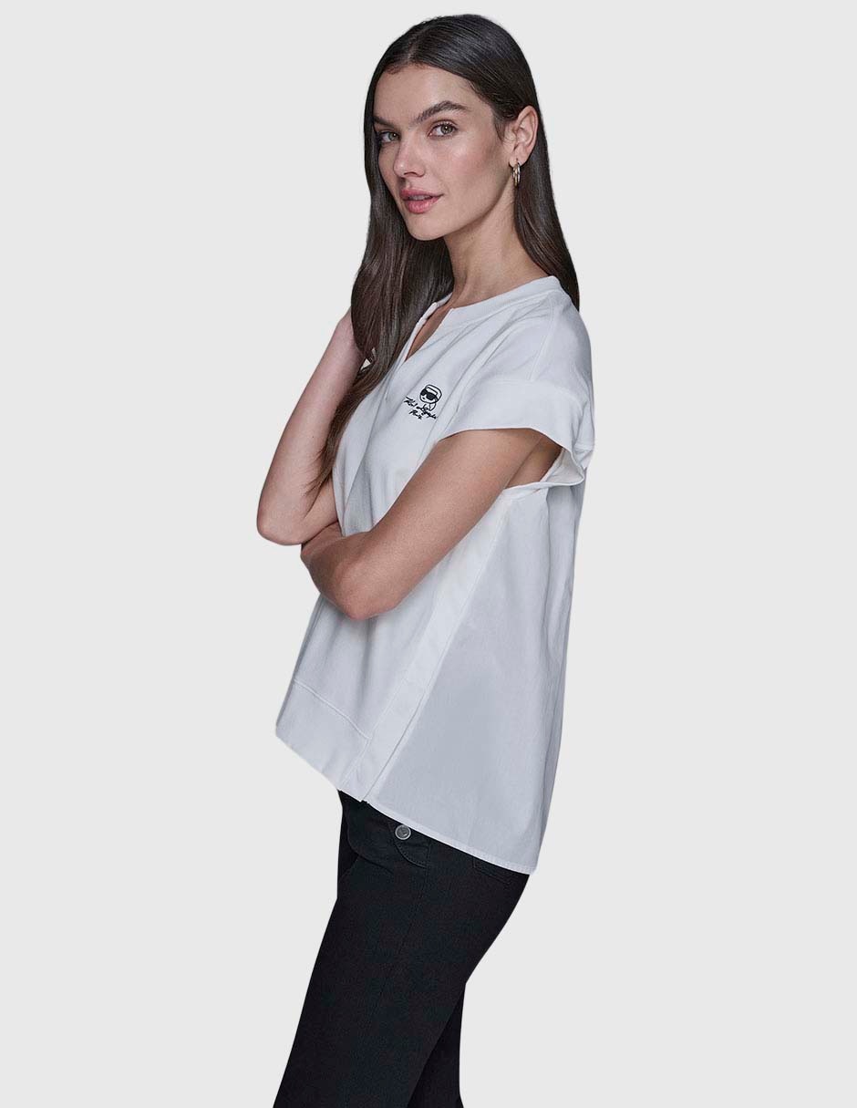 Blusa manga corta para mujer 9