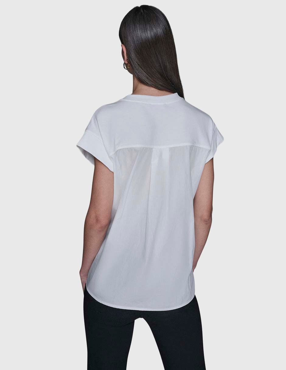Blusa manga corta para mujer 10