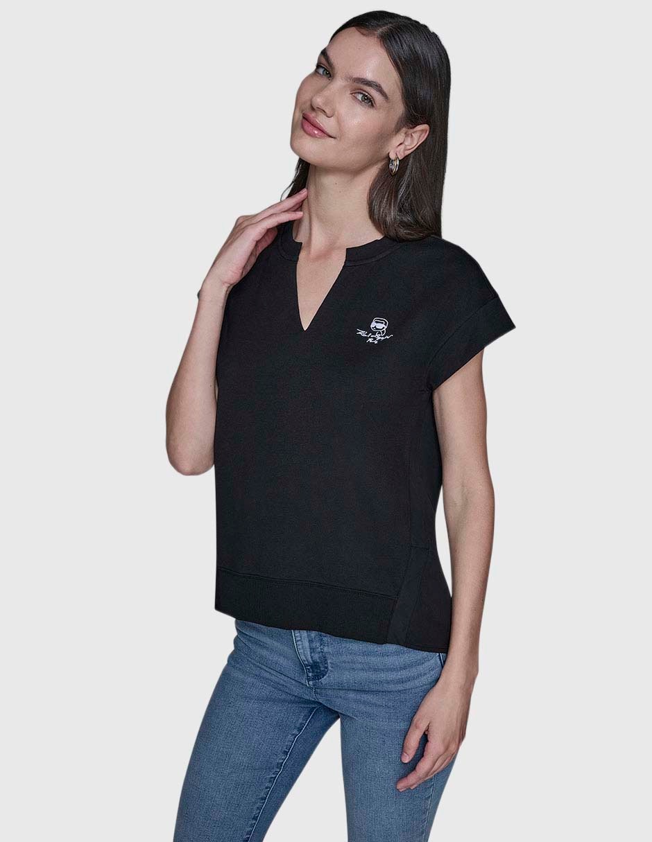 Blusa manga corta para mujer 8