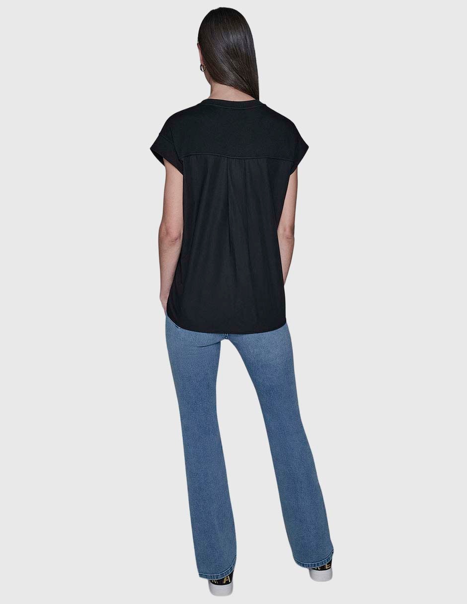 Blusa manga corta para mujer 11