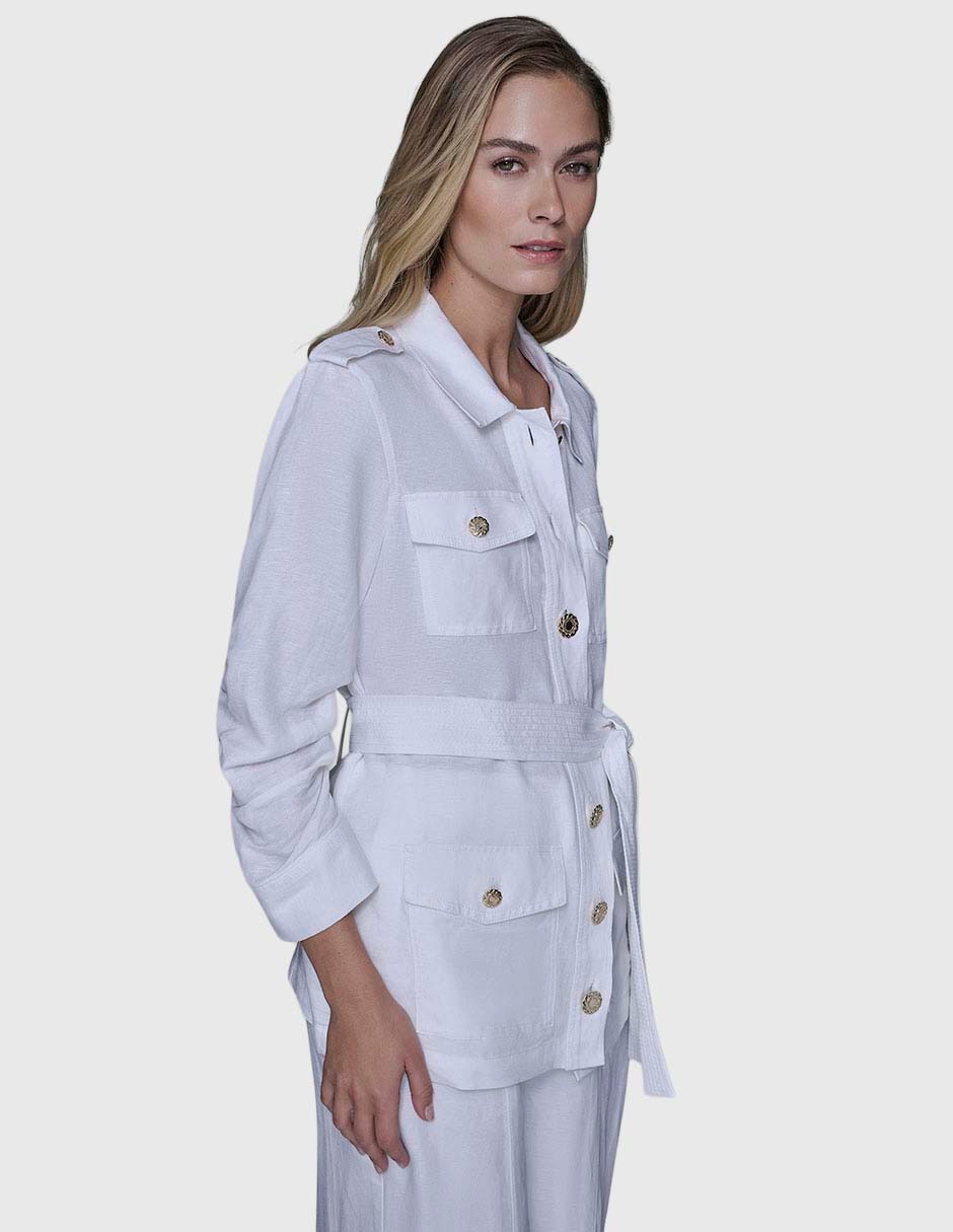 Blusa camisera manga larga para mujer 8