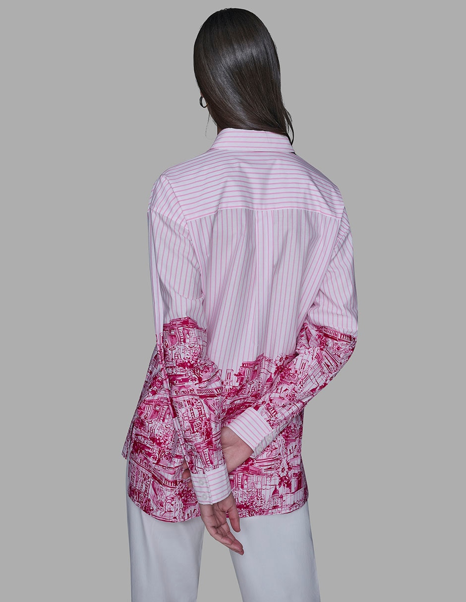 Blusa camisera manga larga para mujer 9