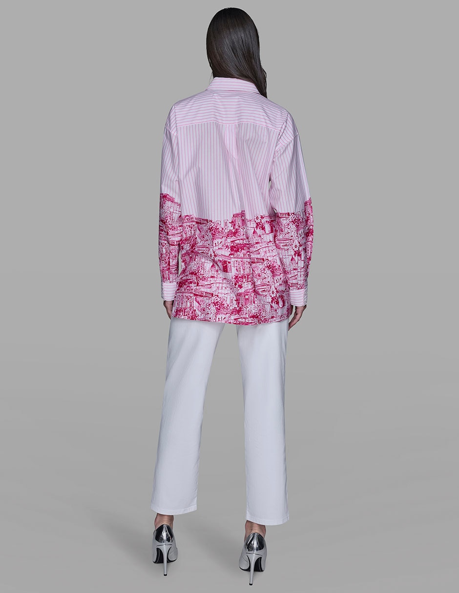 Blusa camisera manga larga para mujer 10