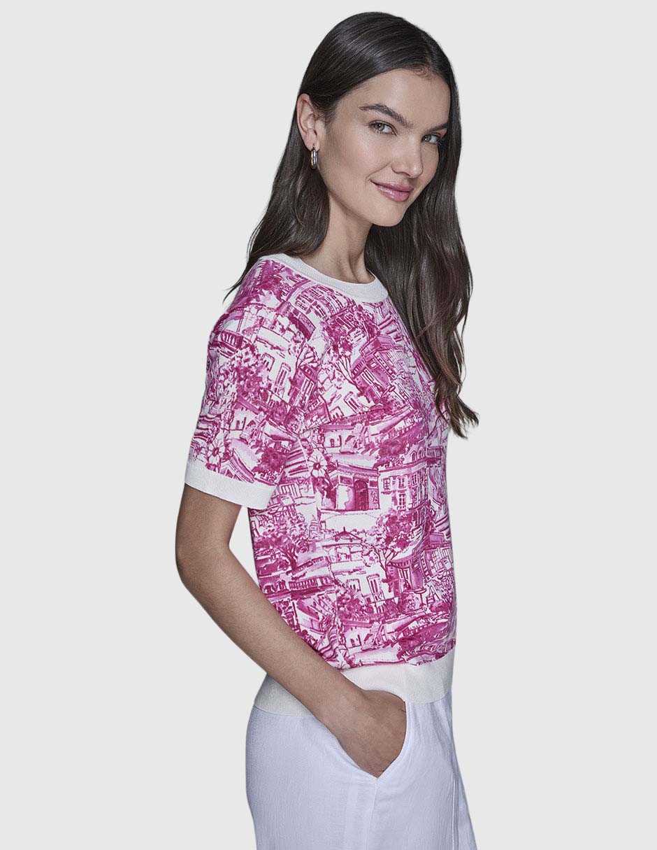 Blusa manga corta para mujer 8
