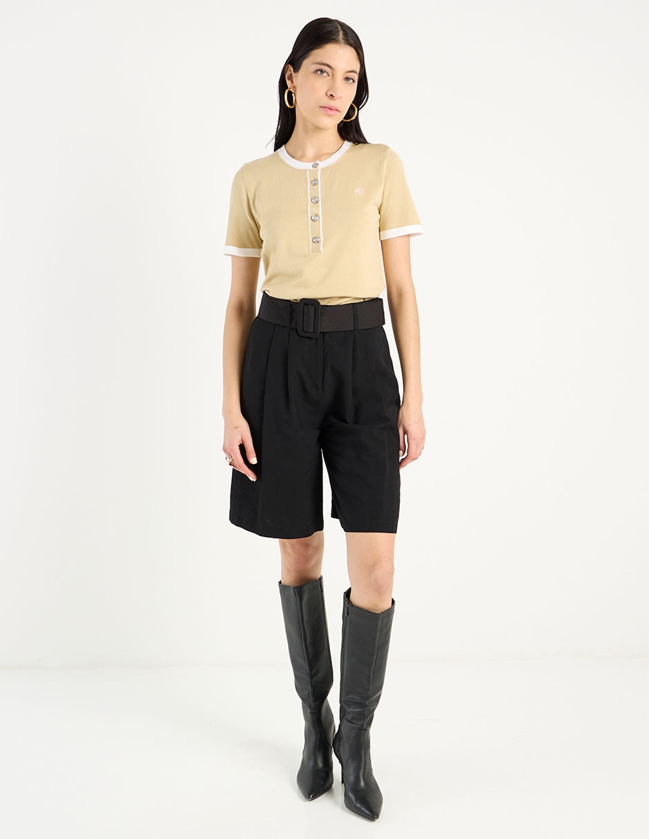 Blusa Karl Lagerfeld Paris manga corta para mujer