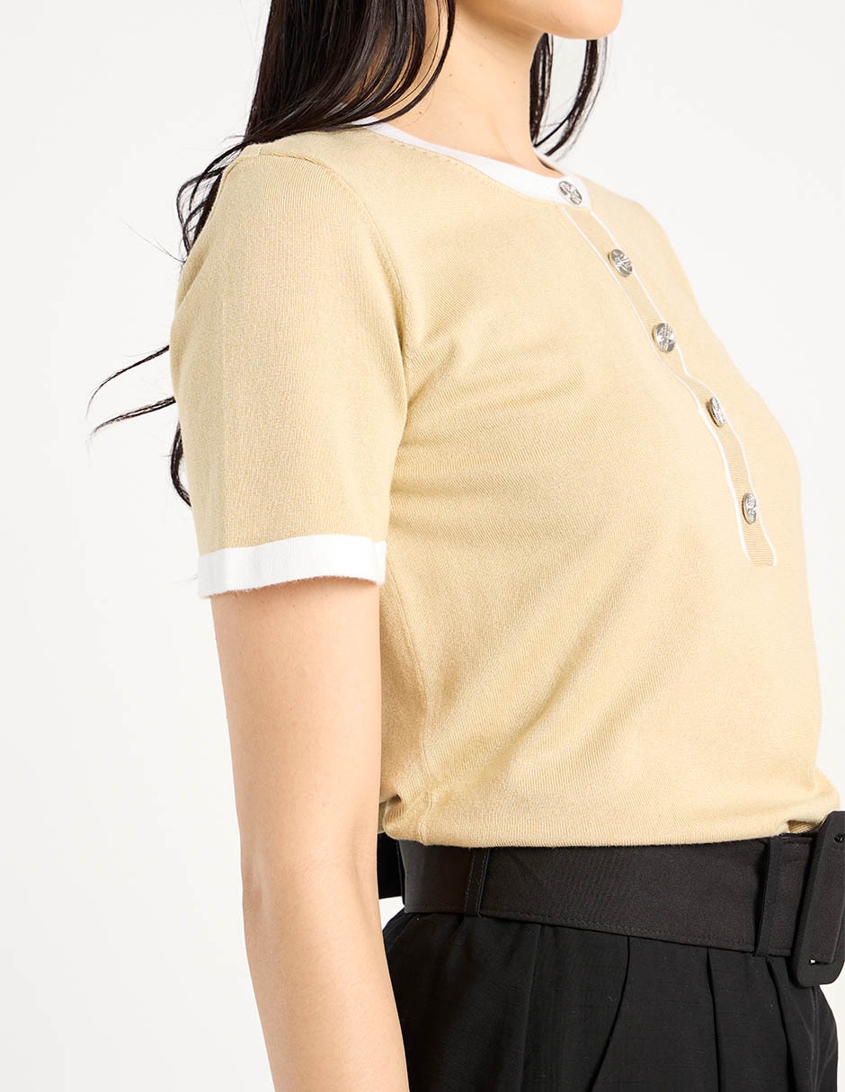 Blusa Karl Lagerfeld Paris manga corta para mujer