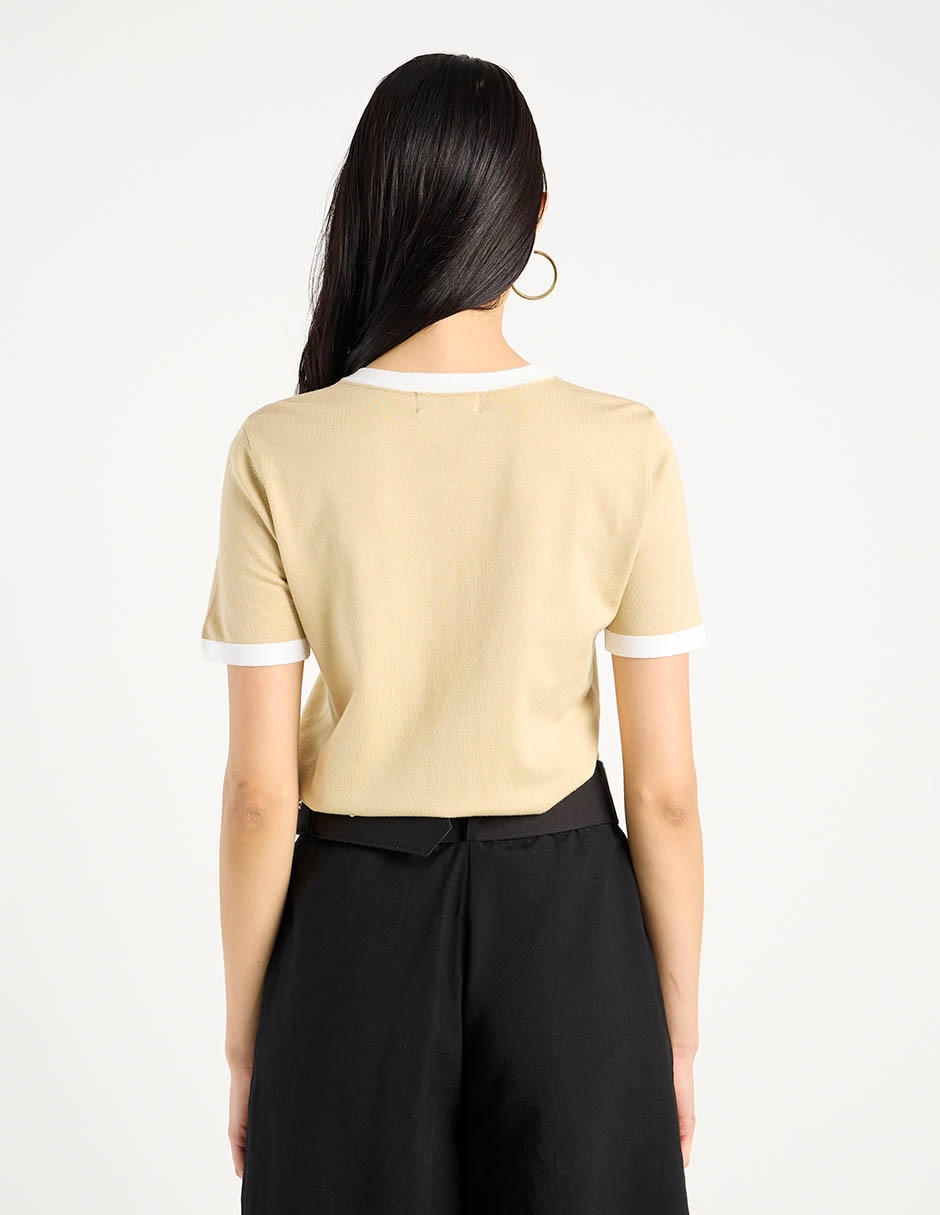 Blusa Karl Lagerfeld Paris manga corta para mujer