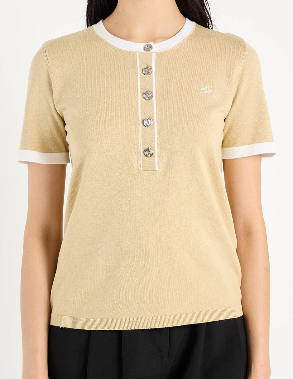 Blusa Karl Lagerfeld Paris manga corta para mujer