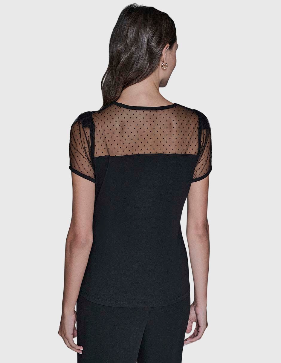 Blusa manga corta para mujer 9