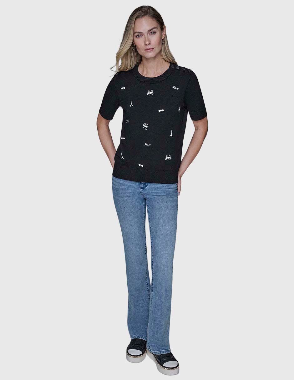 Blusa manga corta para mujer 1