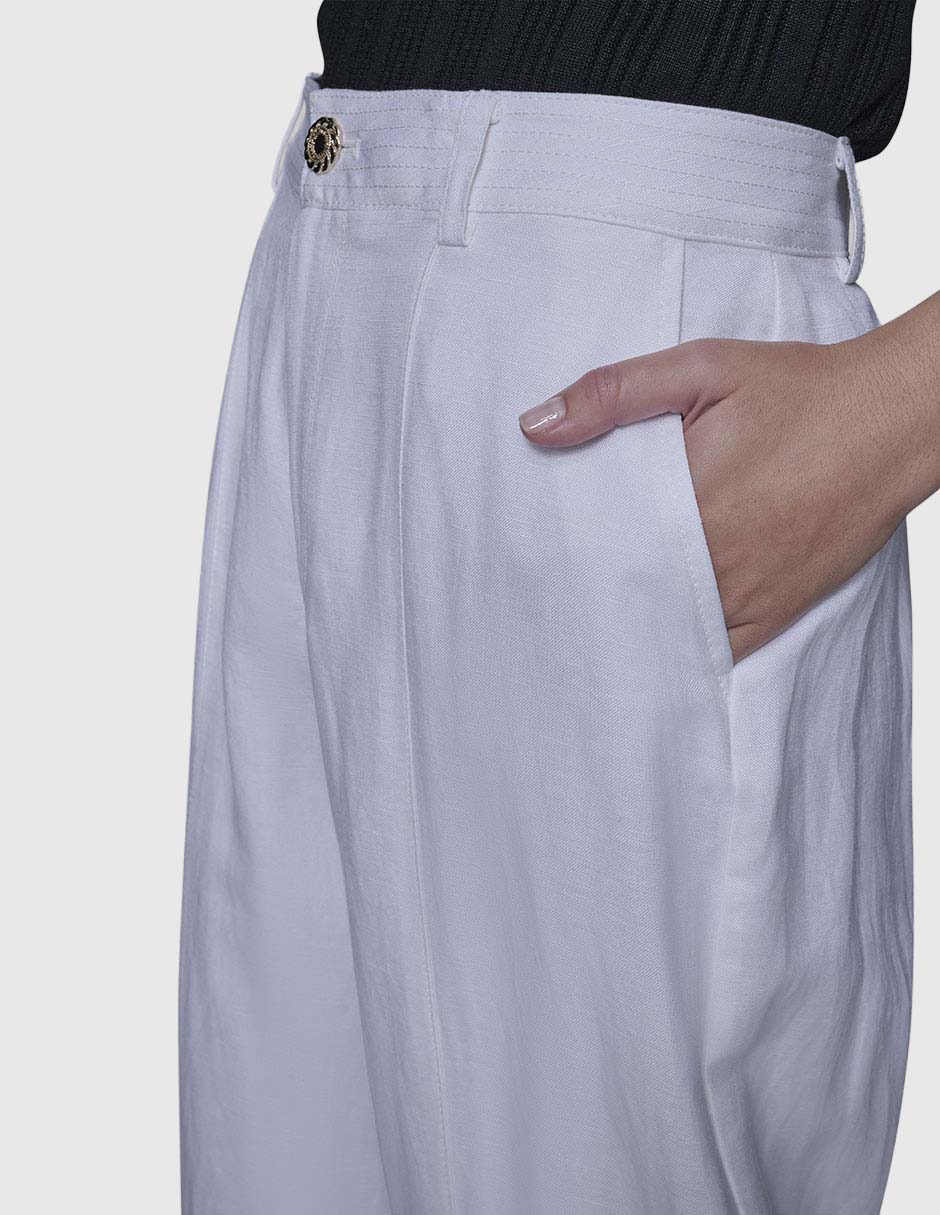 Pantalón chino Karl Lagerfeld Paris amplio para mujer