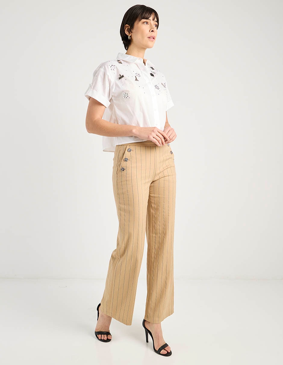 Pantalón amplio para mujer 4