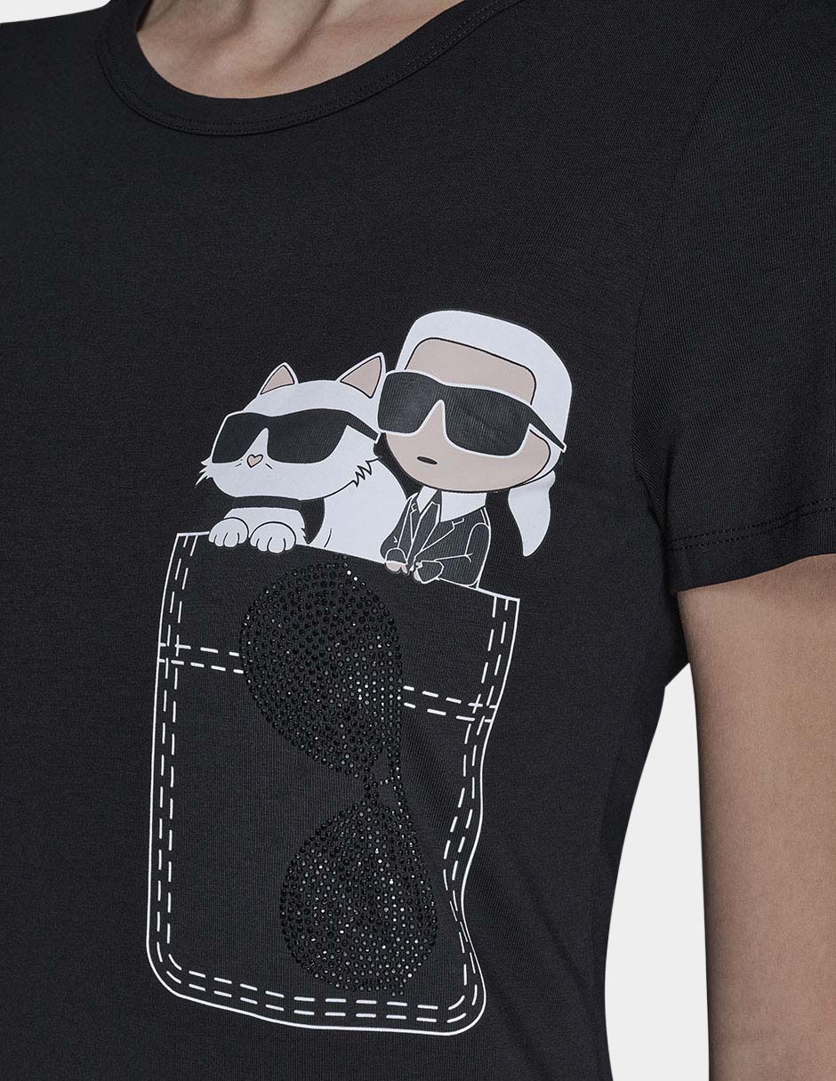 Vestido corto casual Karl Lagerfeld Paris para mujer