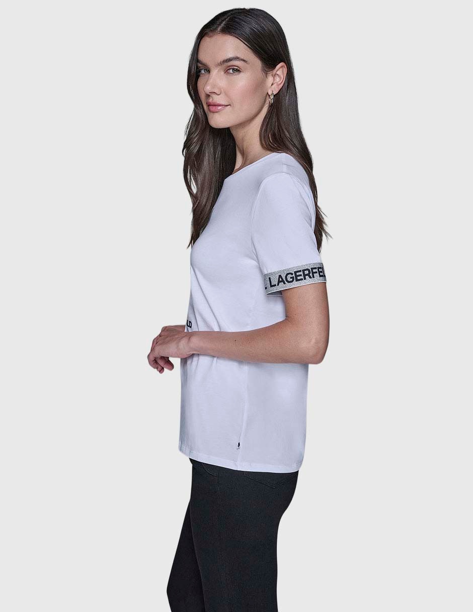 Playera manga corta cuello redondo para mujer 2