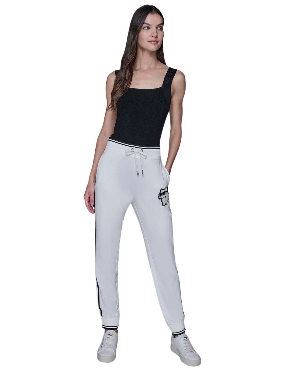 Pants slim con agujeta para mujer 4