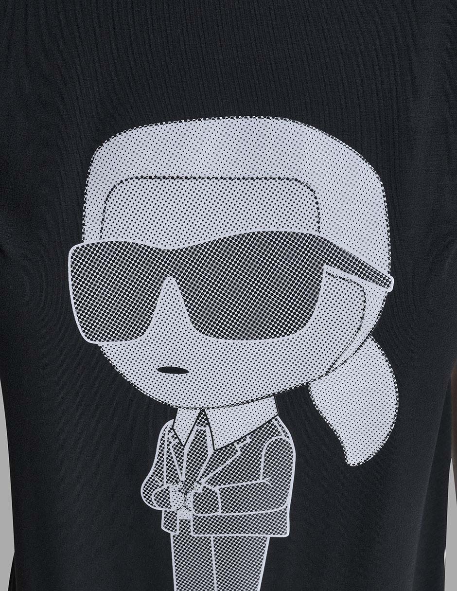 Playera manga corta Karl Lagerfeld Paris cuello redondo para mujer
