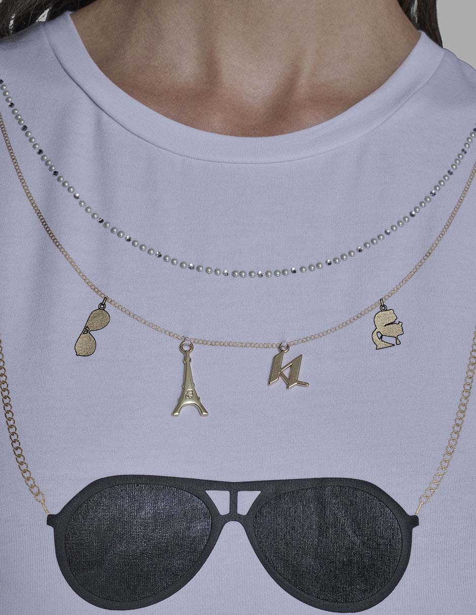 Playera manga corta cuello redondo para mujer 6