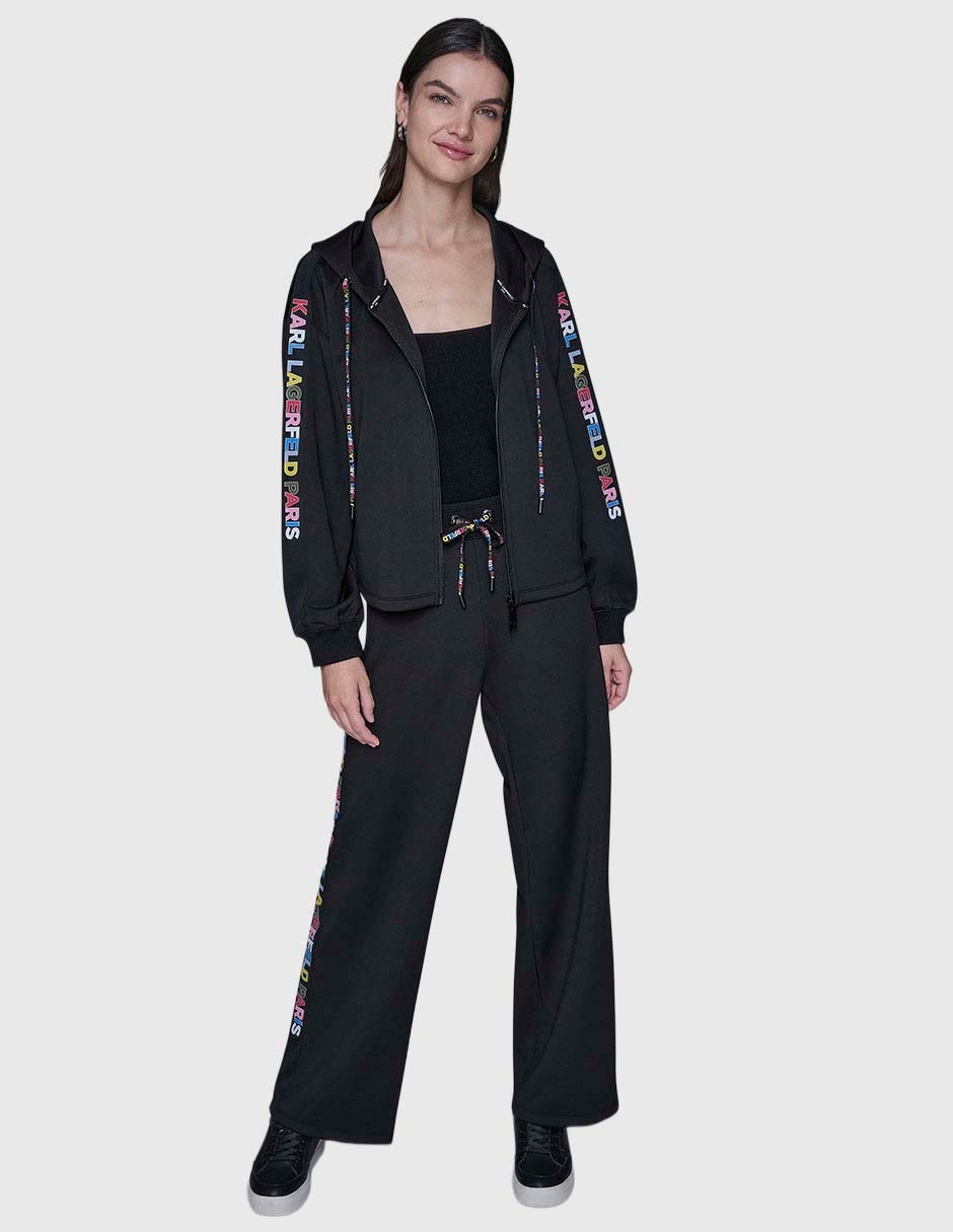 Sudadera con capucha y bolsa Karl Lagerfeld Paris para mujer