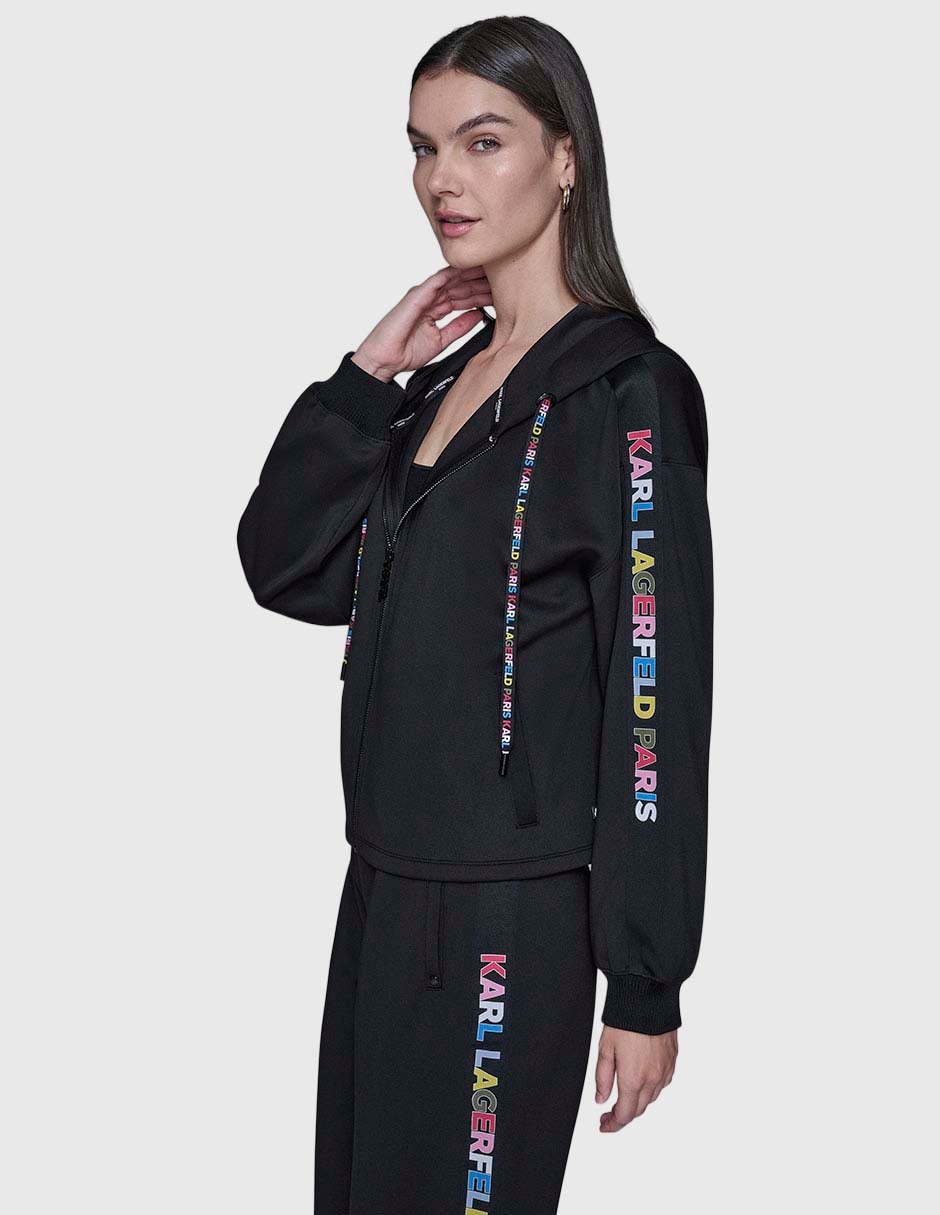 Sudadera con capucha y bolsa Karl Lagerfeld Paris para mujer