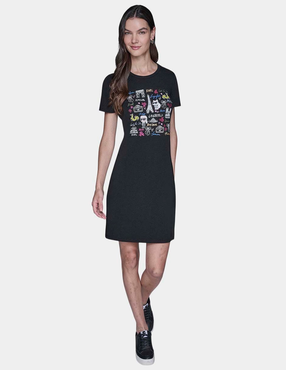Vestido corto casual para mujer