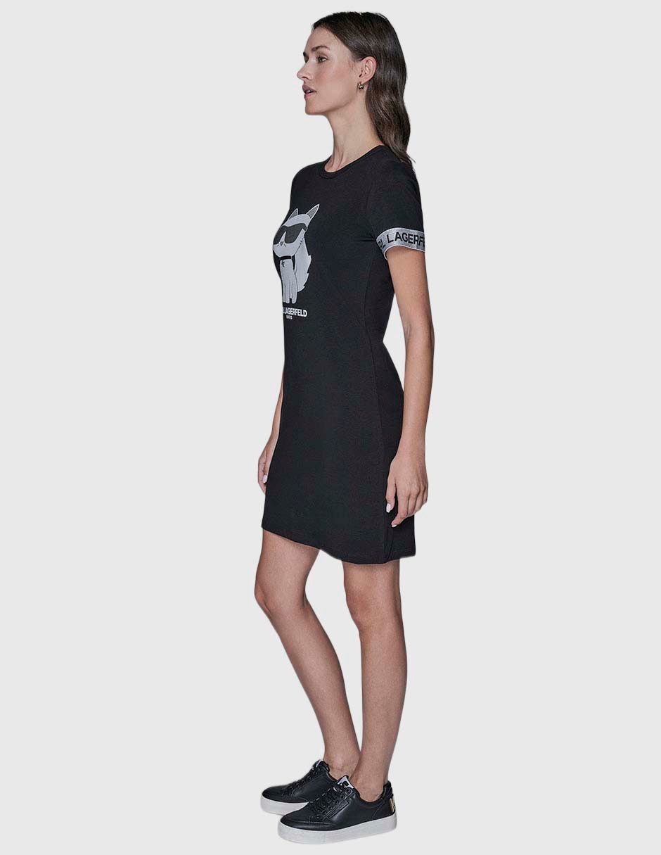 Vestido corto casual Karl Lagerfeld Paris para mujer