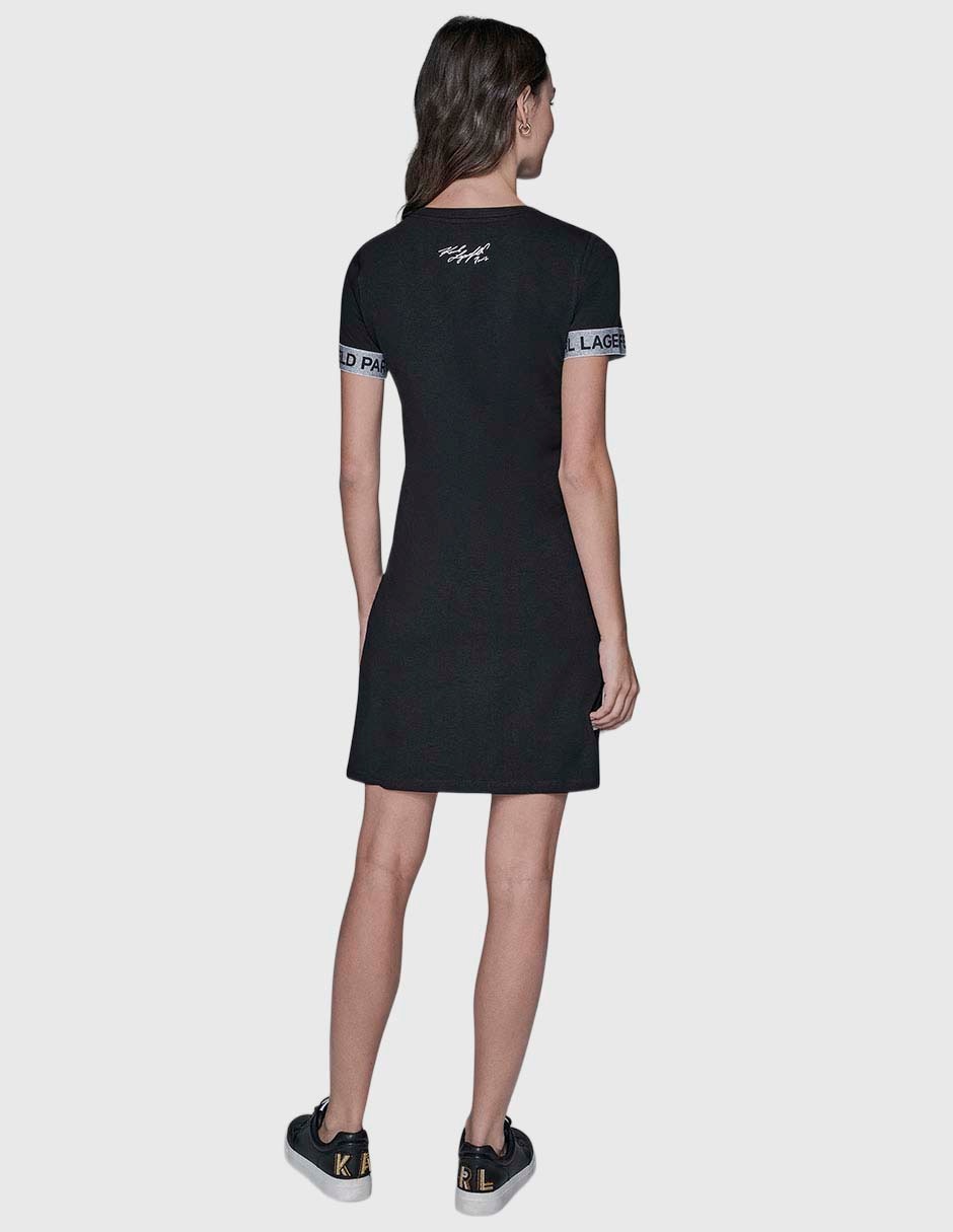 Vestido corto casual Karl Lagerfeld Paris para mujer