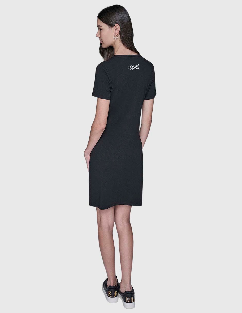 Vestido corto casual Karl Lagerfeld Paris para mujer