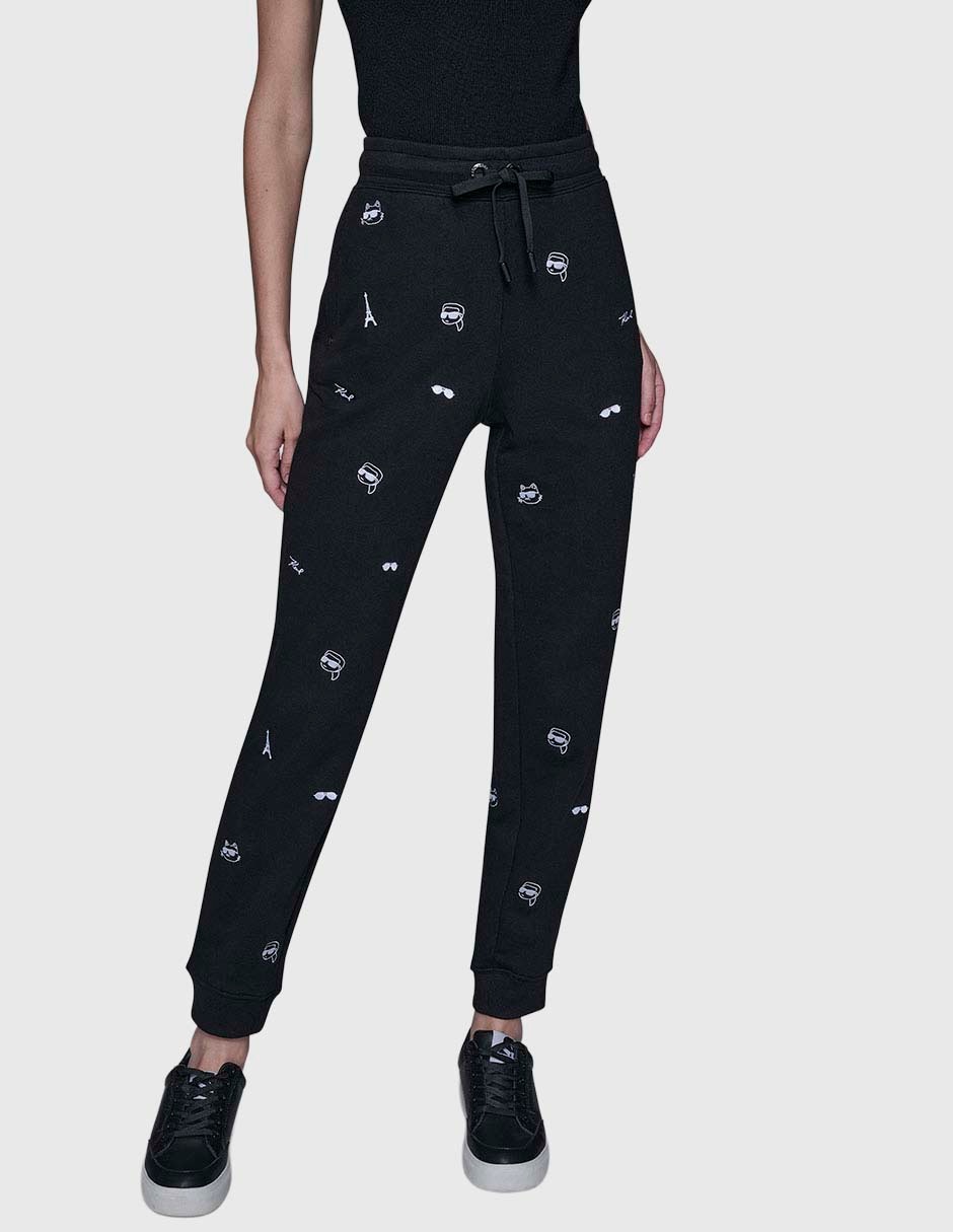 Pants slim Karl Lagerfeld Paris con agujeta para mujer