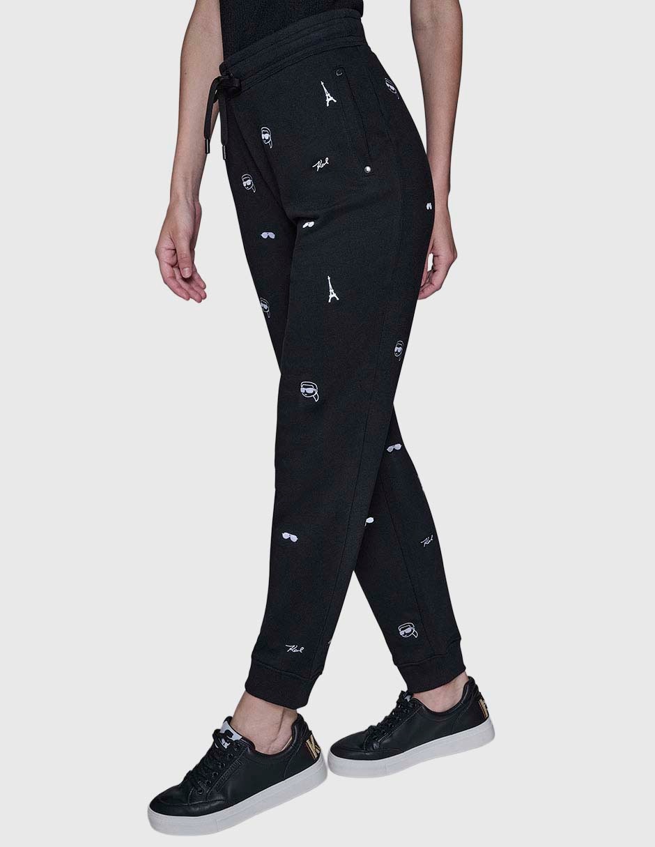 Pants slim Karl Lagerfeld Paris con agujeta para mujer