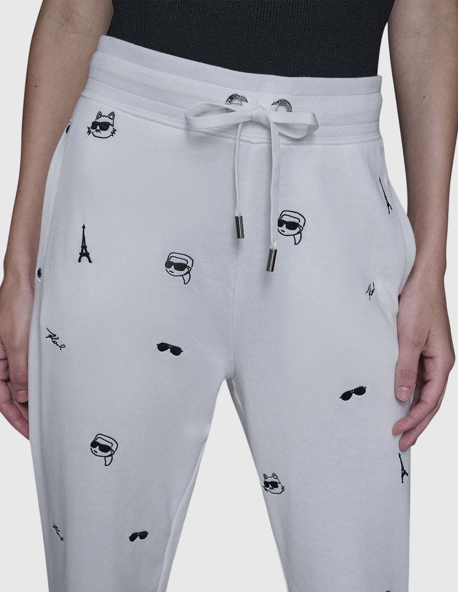 Pants slim con agujeta para mujer 6