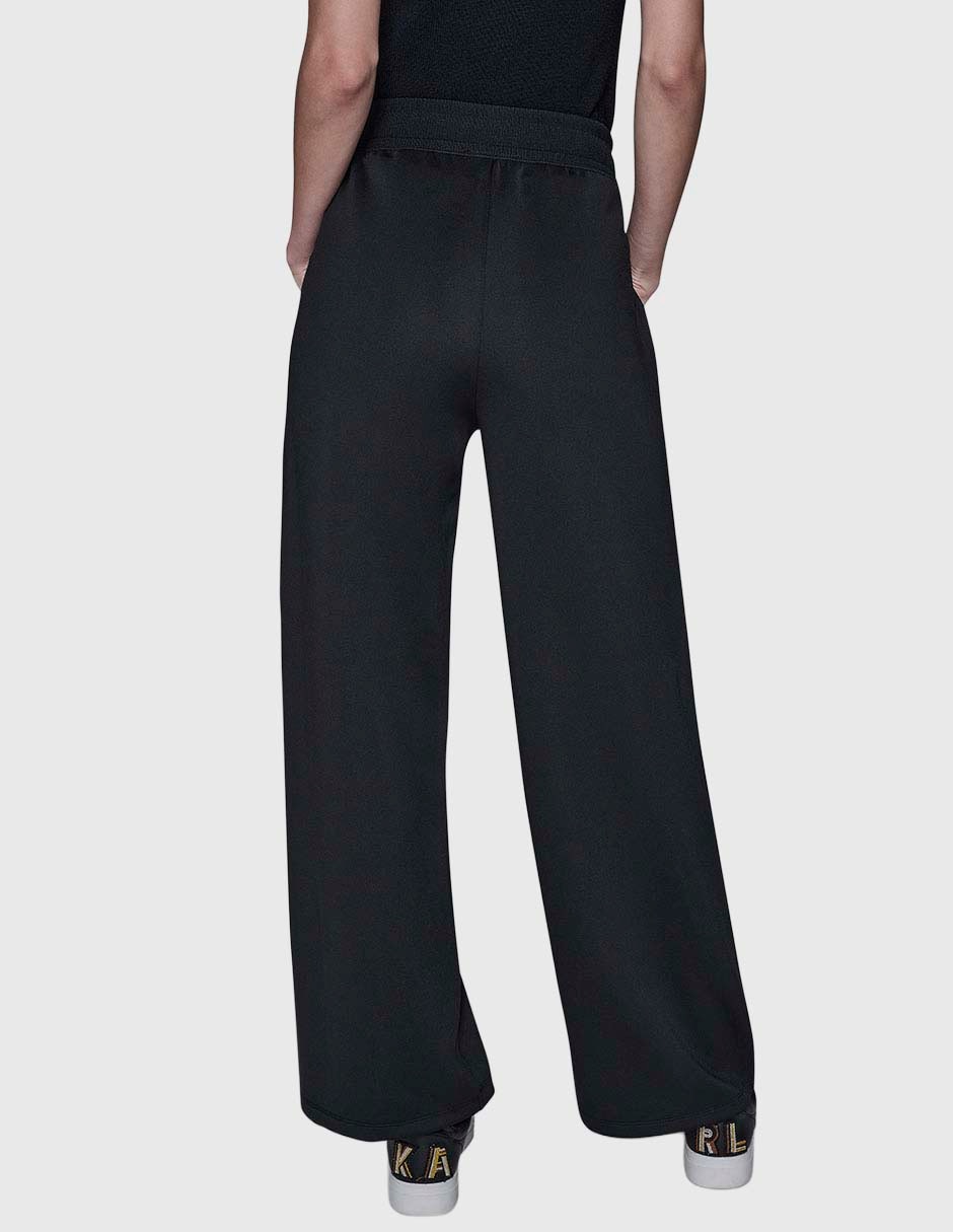 Pants straight Karl Lagerfeld Paris con agujeta para mujer