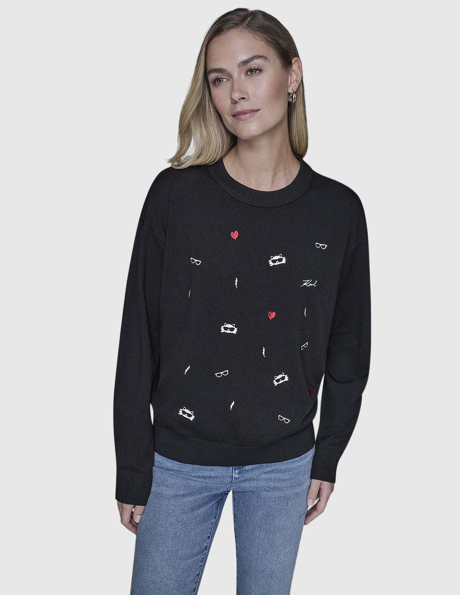 Suéter cuello redondo para mujer Suéter cuello redondo para mujer