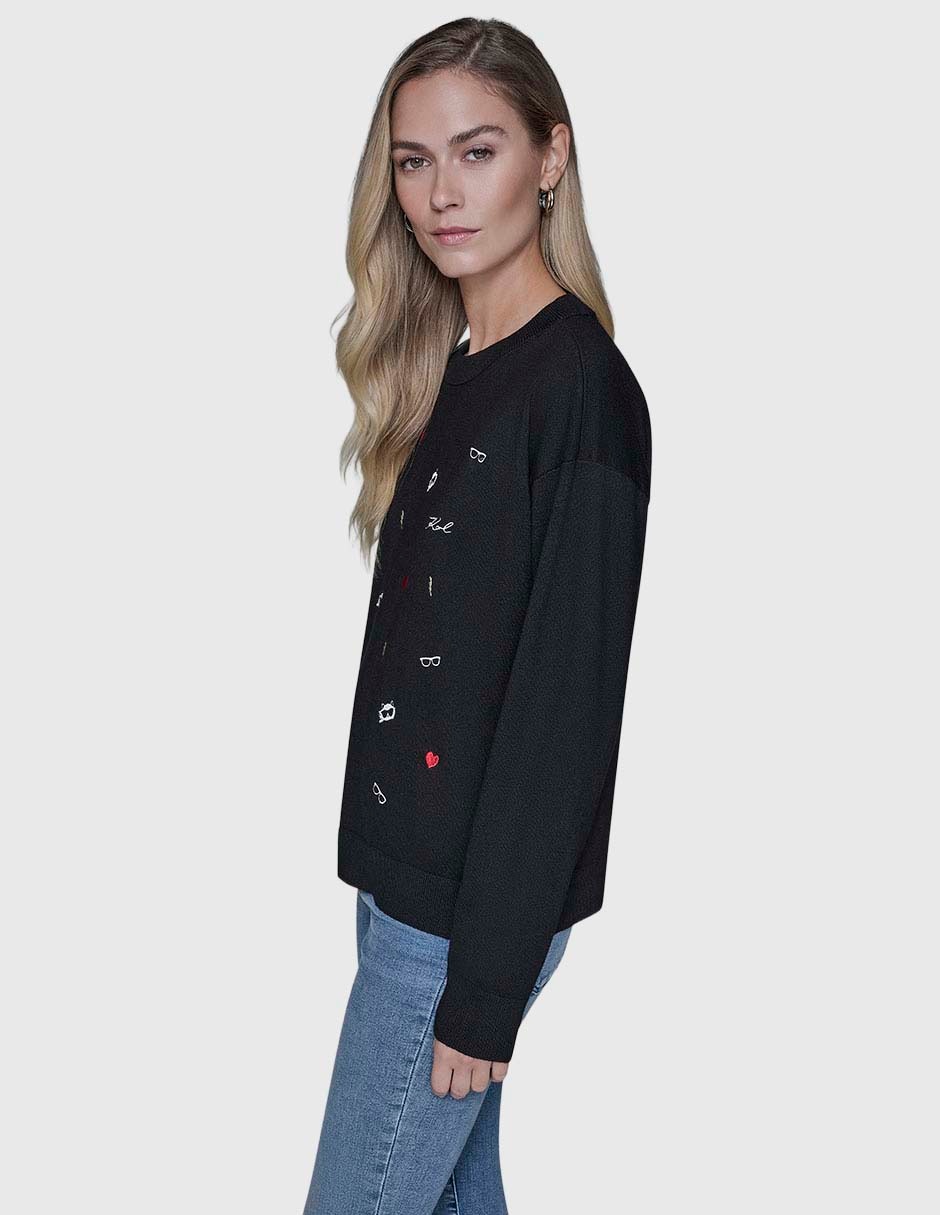 Suéter cuello redondo para mujer 3