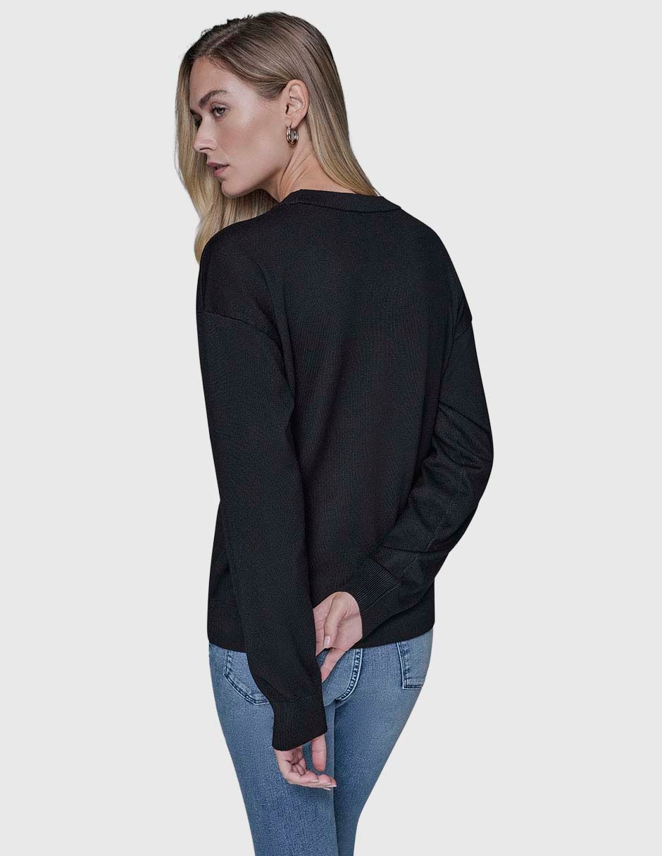 Suéter Karl Lagerfeld Paris cuello redondo para mujer
