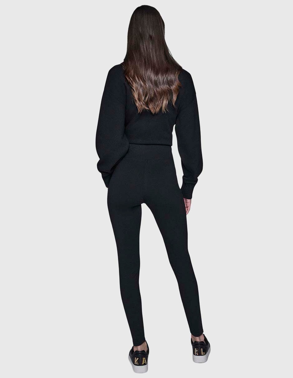 Legging Karl Lagerfeld Paris a la cintura con elástico para mujer