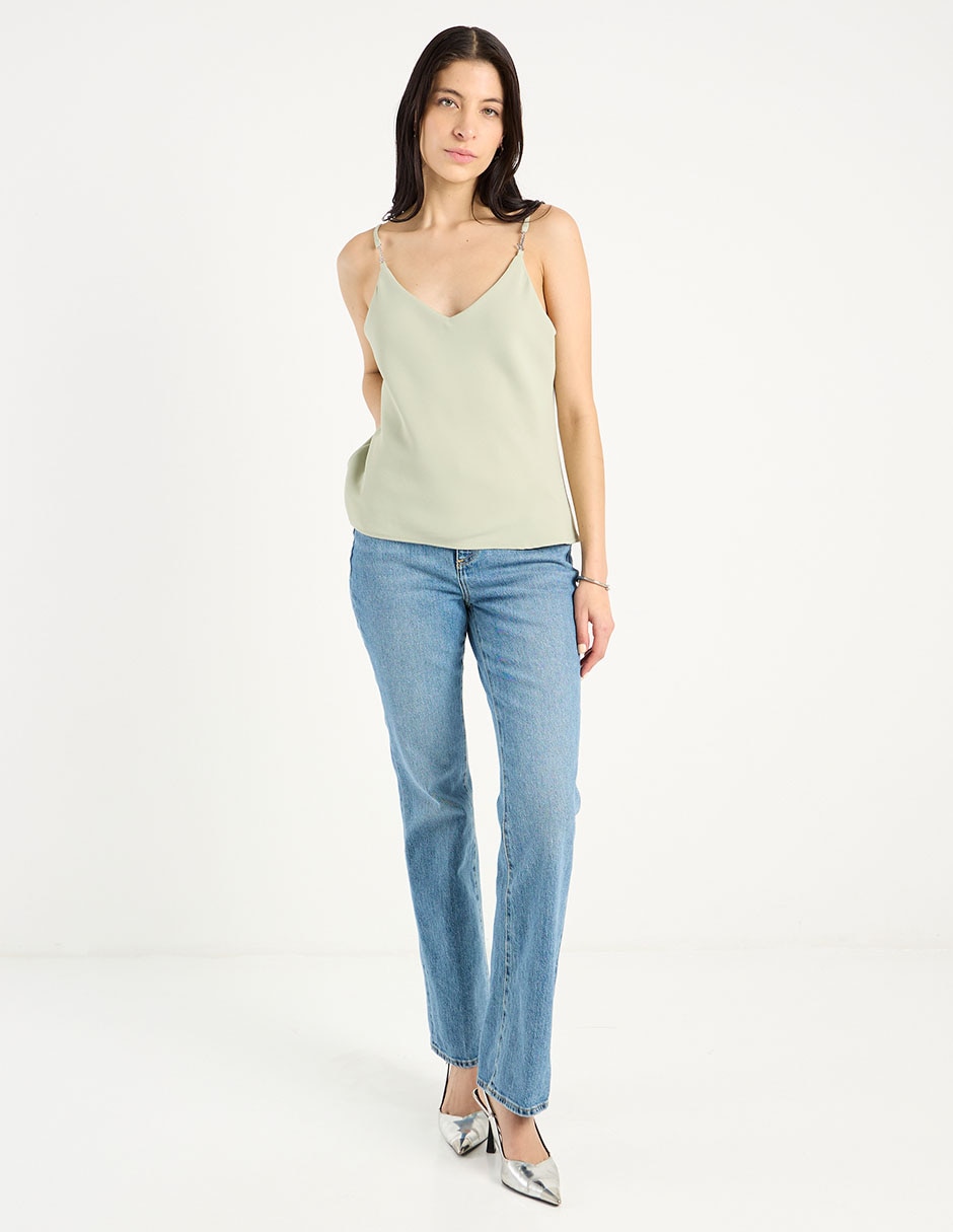 Jeans straight para mujer 5