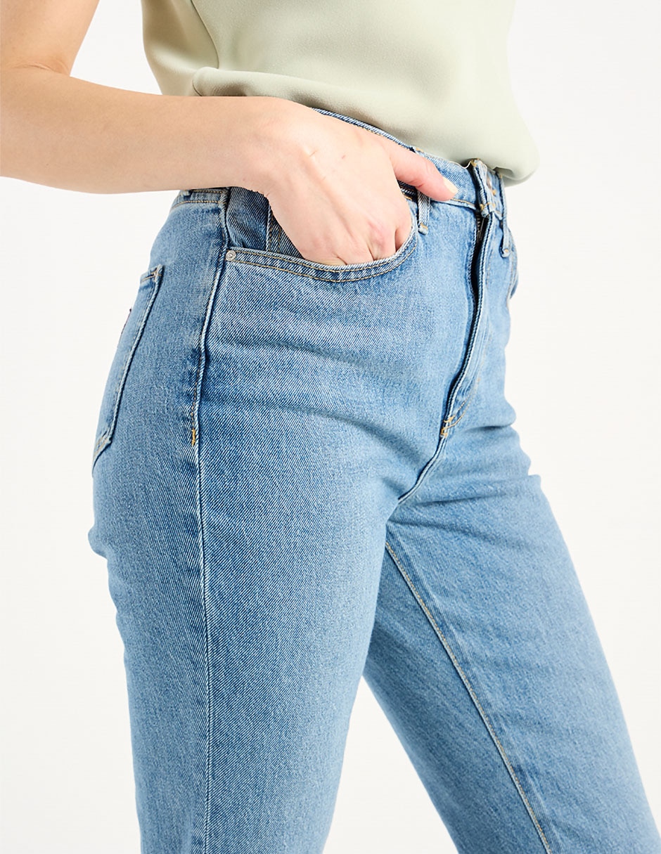 Jeans straight para mujer 2