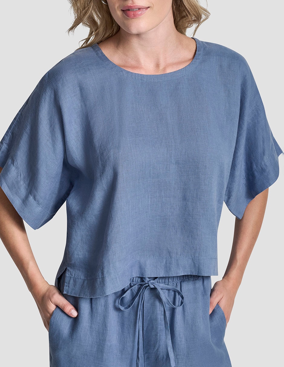 Blusa Dkny manga al codo para mujer 1