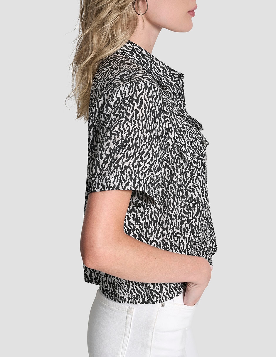 Blusa manga corta para mujer 7