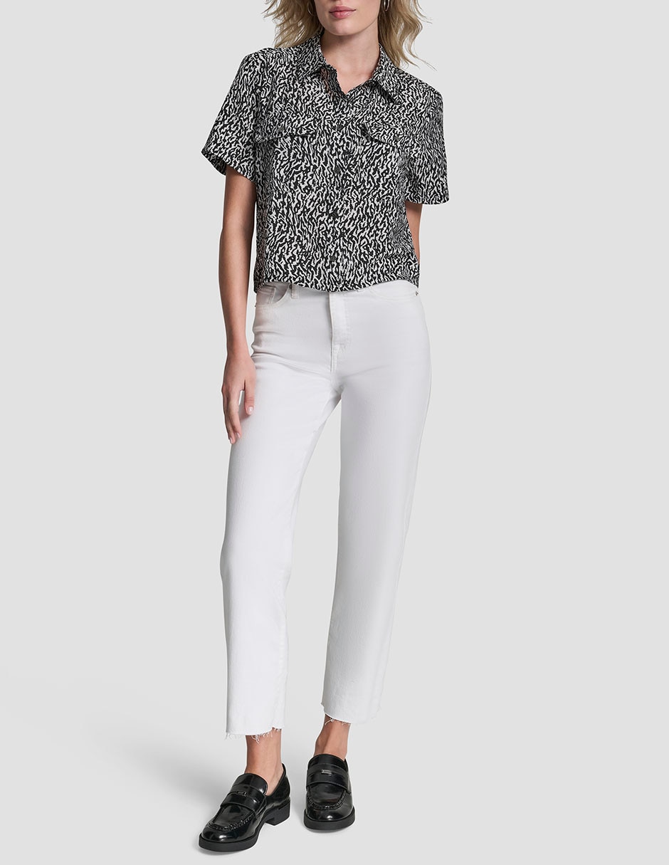 Blusa manga corta para mujer 9