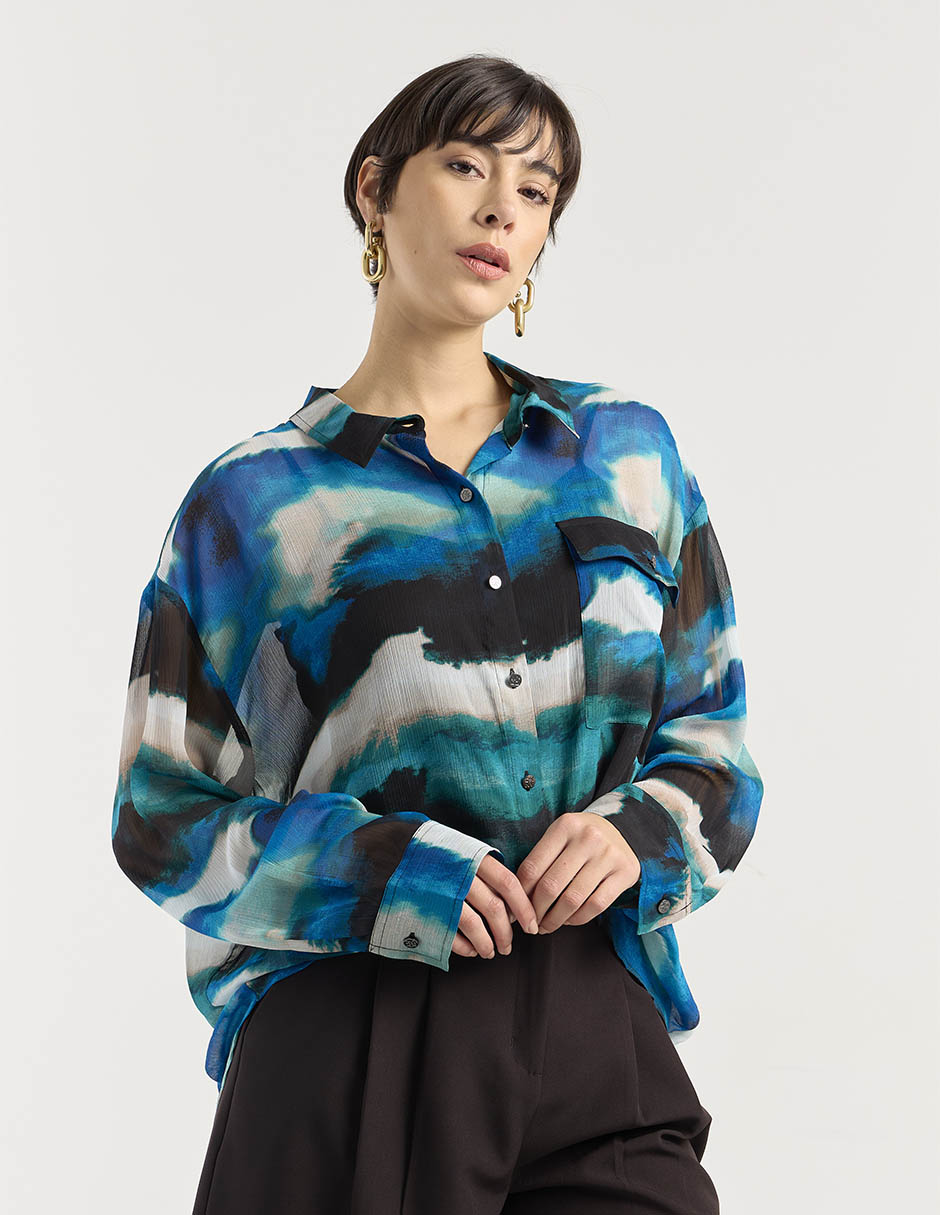 Blusa manga larga para mujer 1