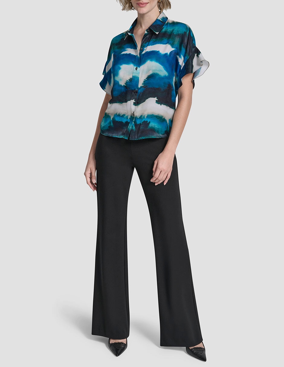 Blusa manga corta para mujer 11