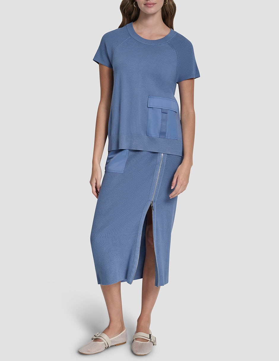Blusa manga corta para mujer 11