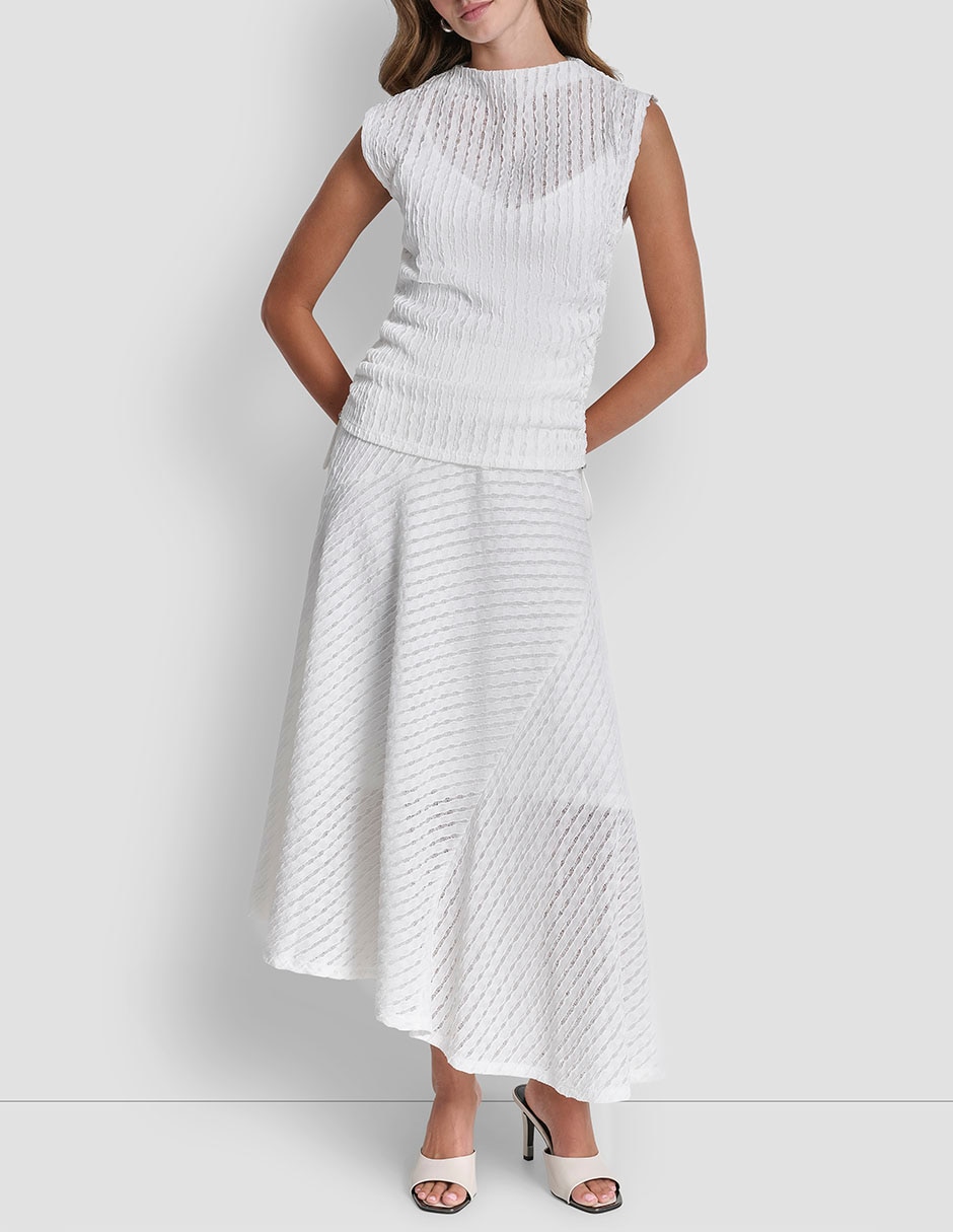 Top DKNY cuello simulado