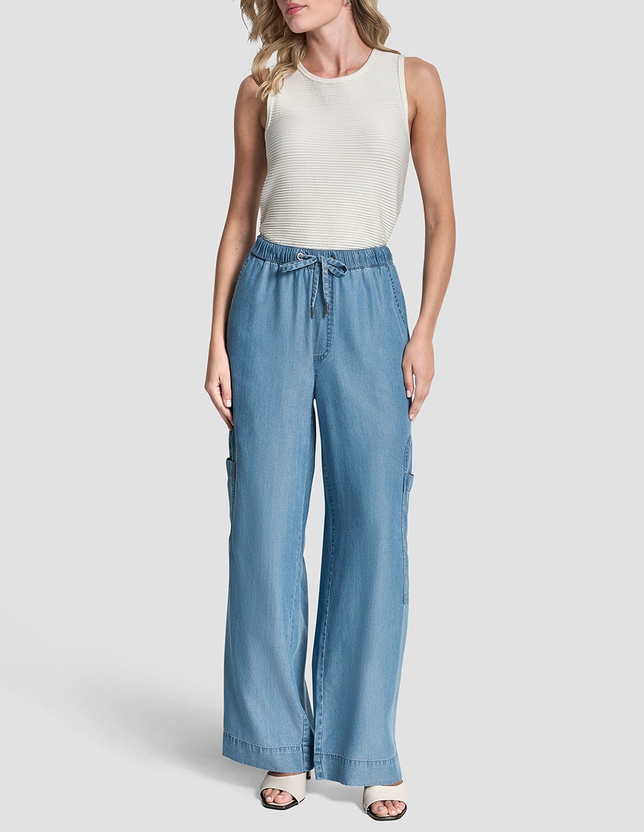 Pantalón cargo amplio para mujer 6