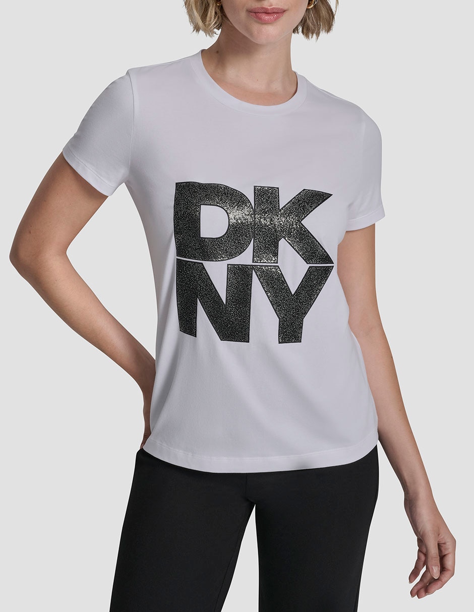 Playera manga corta cuello redondo para mujer 1