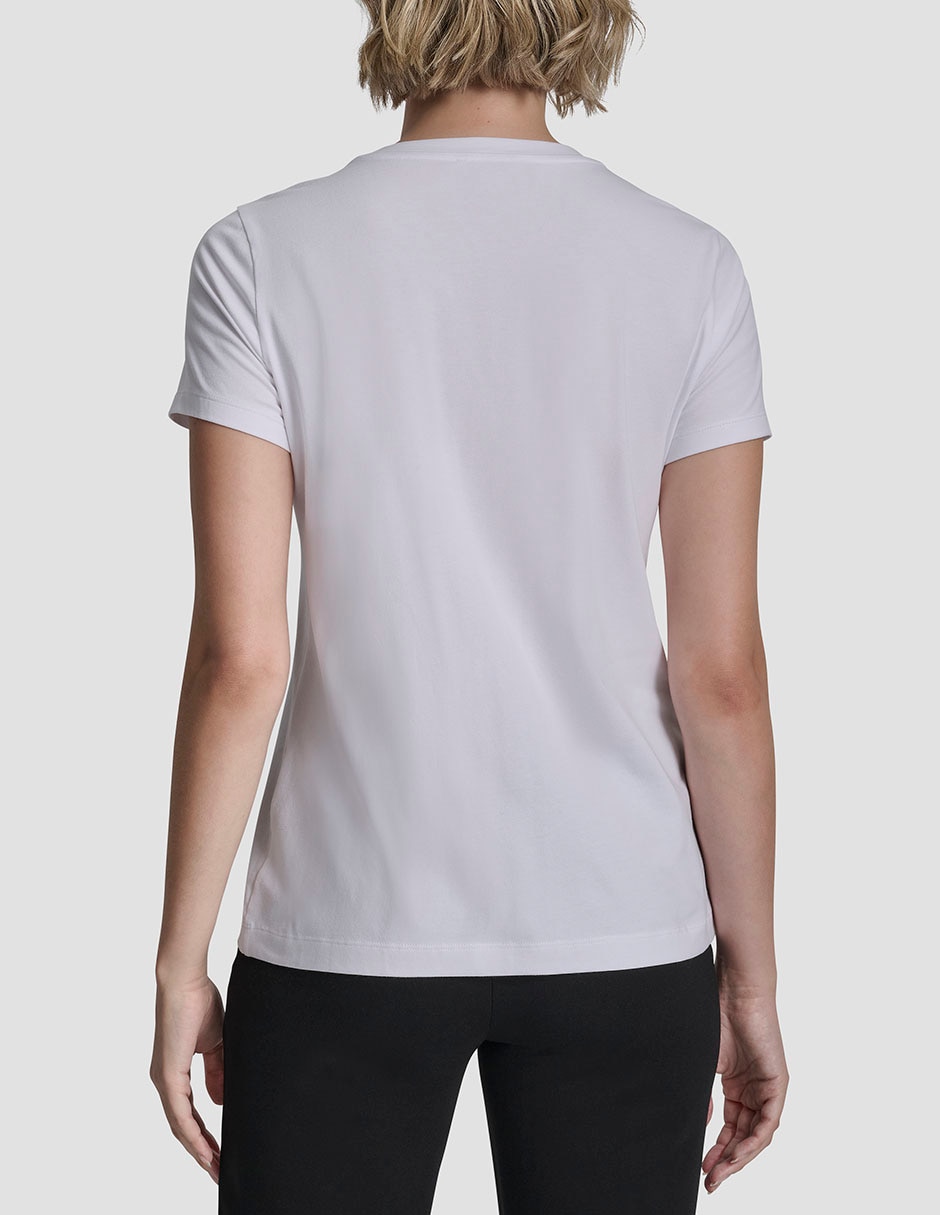 Playera manga corta cuello redondo para mujer 2